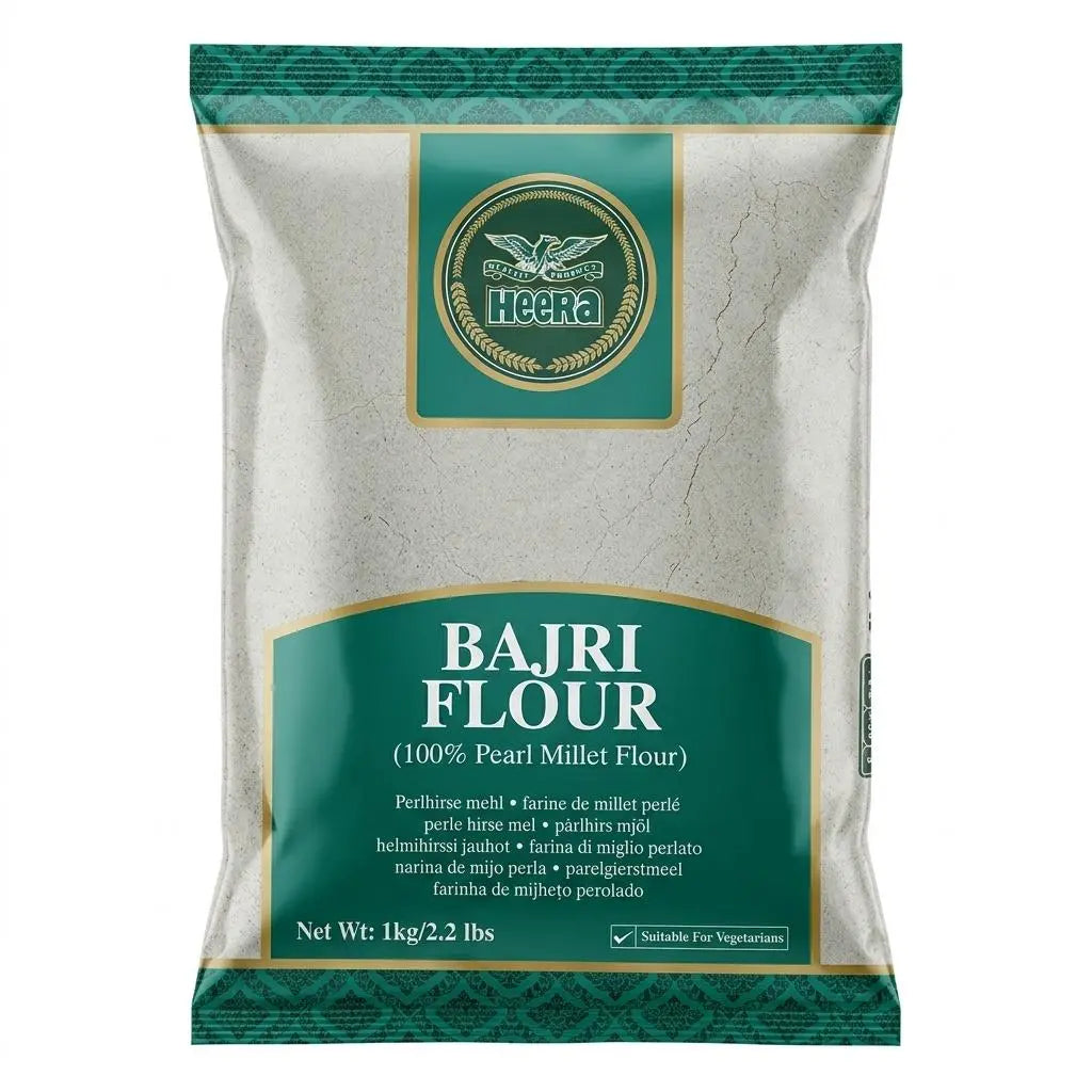 Heera Premium Bajri Flour (100% Pearl Millet Flour) – 1kg Spice Max Carlow