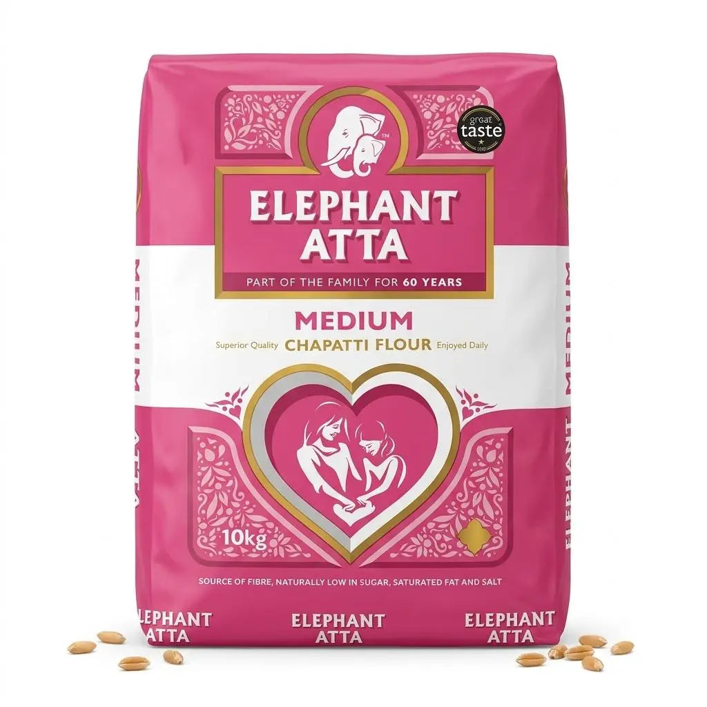 Elephant Atta Medium – Superior Quality Chapatti Flour (10kg) Spice Max Carlow