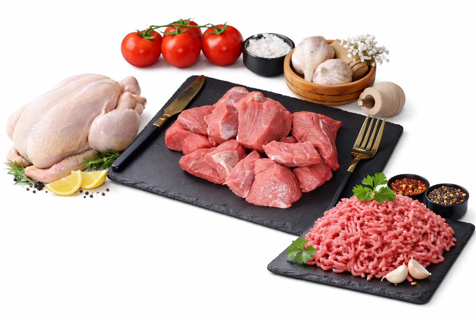 100% Halal Fresh Cut Meat