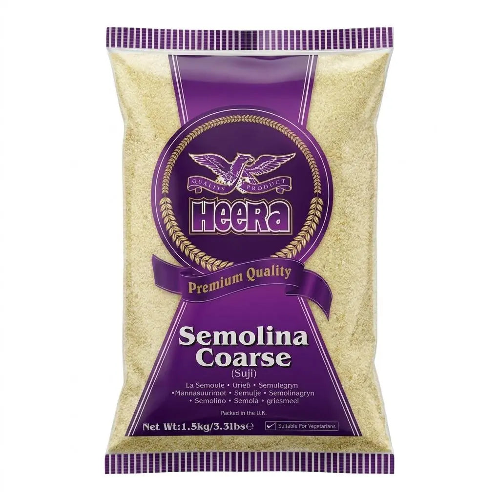 Heera Premium Coarse Semolina (Suji) – 1.5kg Spice Max Carlow