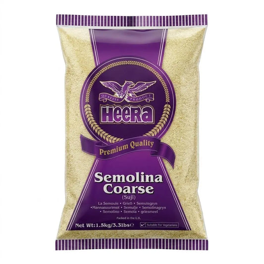 Heera Premium Coarse Semolina (Suji) – 1.5kg Spice Max Carlow