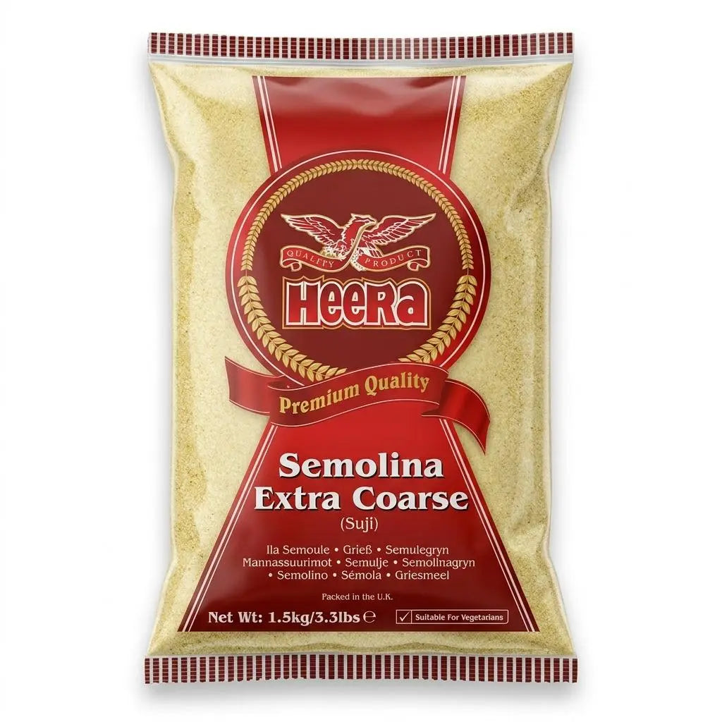 Heera Premium Extra Coarse Semolina (Suji) – 1.5kg Spice Max Carlow
